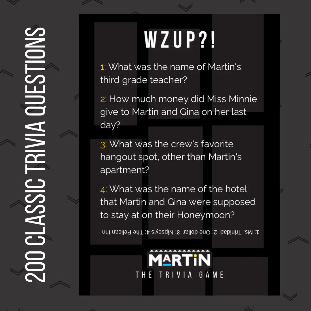 MARTIN TRIVIA IS SOLD OUT!!!